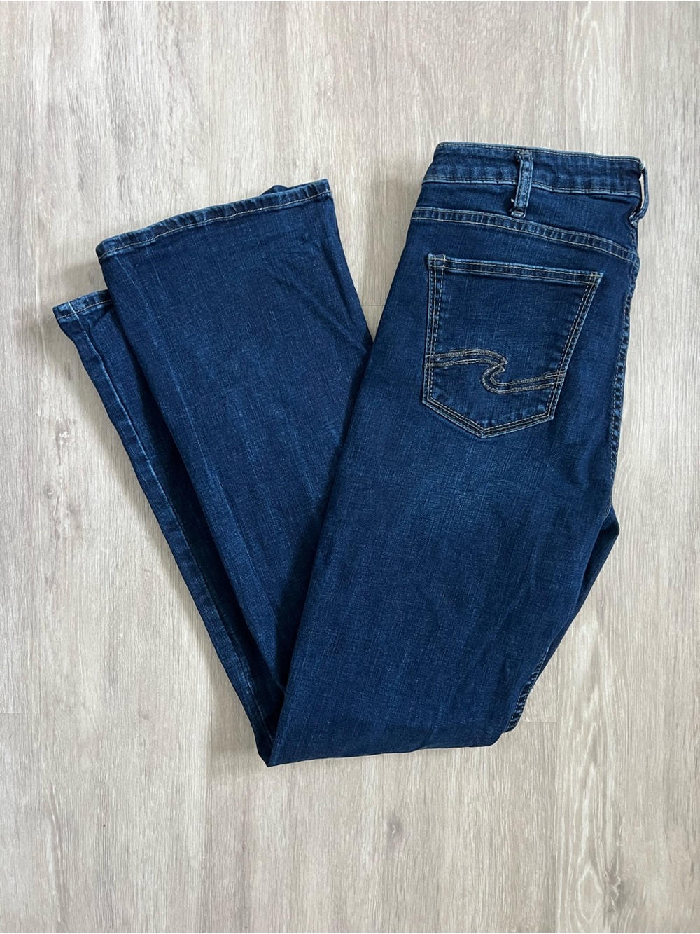 Silver Jeans Dark Indigo Mazy Bootcut Jeans 32 x 33
